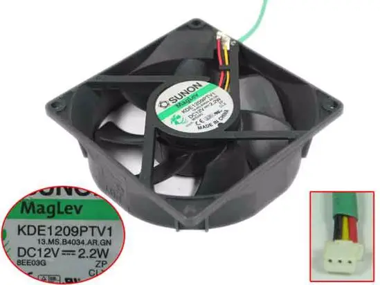 SUNON KDE1209PTV1 13.miss B4034.AR.GN 12 В постоянного тока 2 Вт 90x90x25 мм вентилятор охлаждения