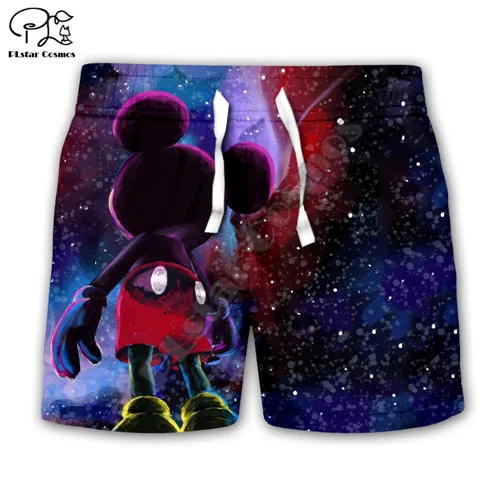 kids casual shorts Детские толстовки для мальчиков и девочек с изображением Микки и галактики, с 3d принтом мыши, детские штаны с рисунками, шорты, пуловер с косой молнией, толстовка, набор футболок - Цвет: kids casual shorts