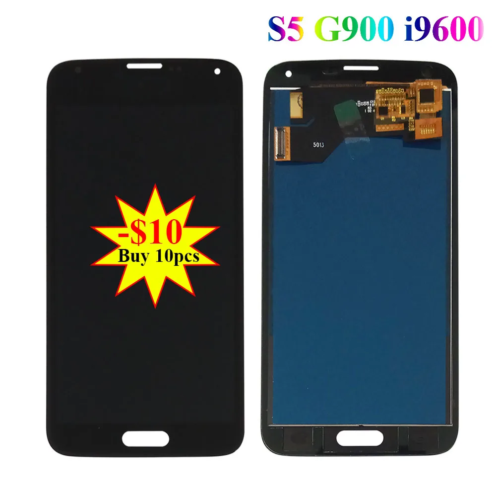 

New LCD For Samsung S5 G900F Display LCD Screen Touch Digitizer Assembly i9600 G900F G900H G900M G9001 G900R G900P G900T LCDs
