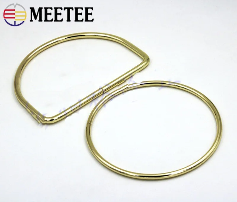 Meetee 2/10 шт. 60-120 мм металлический-хомут с круглым воротником для мальчиков и девочек мешок ручки пряжки Для женщин сумки из натуральной кожи с замком на ремне с пряжкой DIY ручной выдвижной аппаратных аксессуаров F1-77