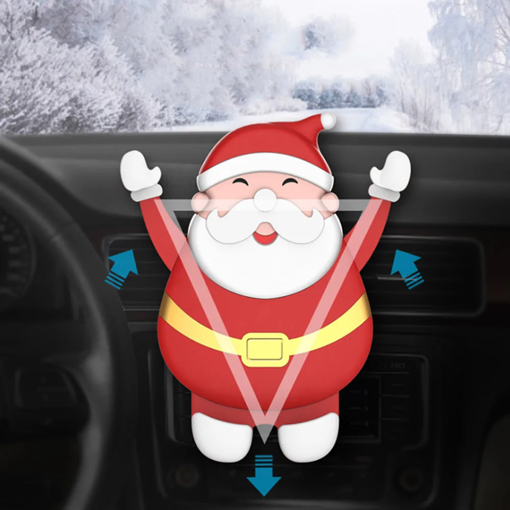 

Car Air Outlet Phone Holder Vehicle Gravity Automatic Induction GPS Navigation Bracket Auto Phone Support Buckle Christmas Santa