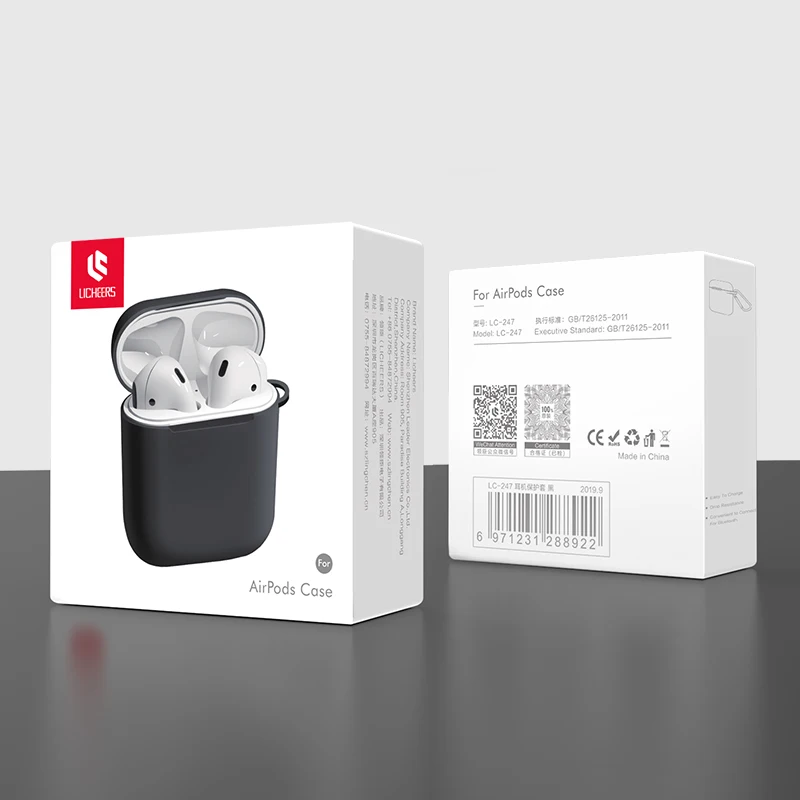LINGCHEN чехол для наушников для Apple AirPods 2 мягкий силиконовый чехол беспроводные Bluetooth наушники защитный чехол для Air Pods чехол