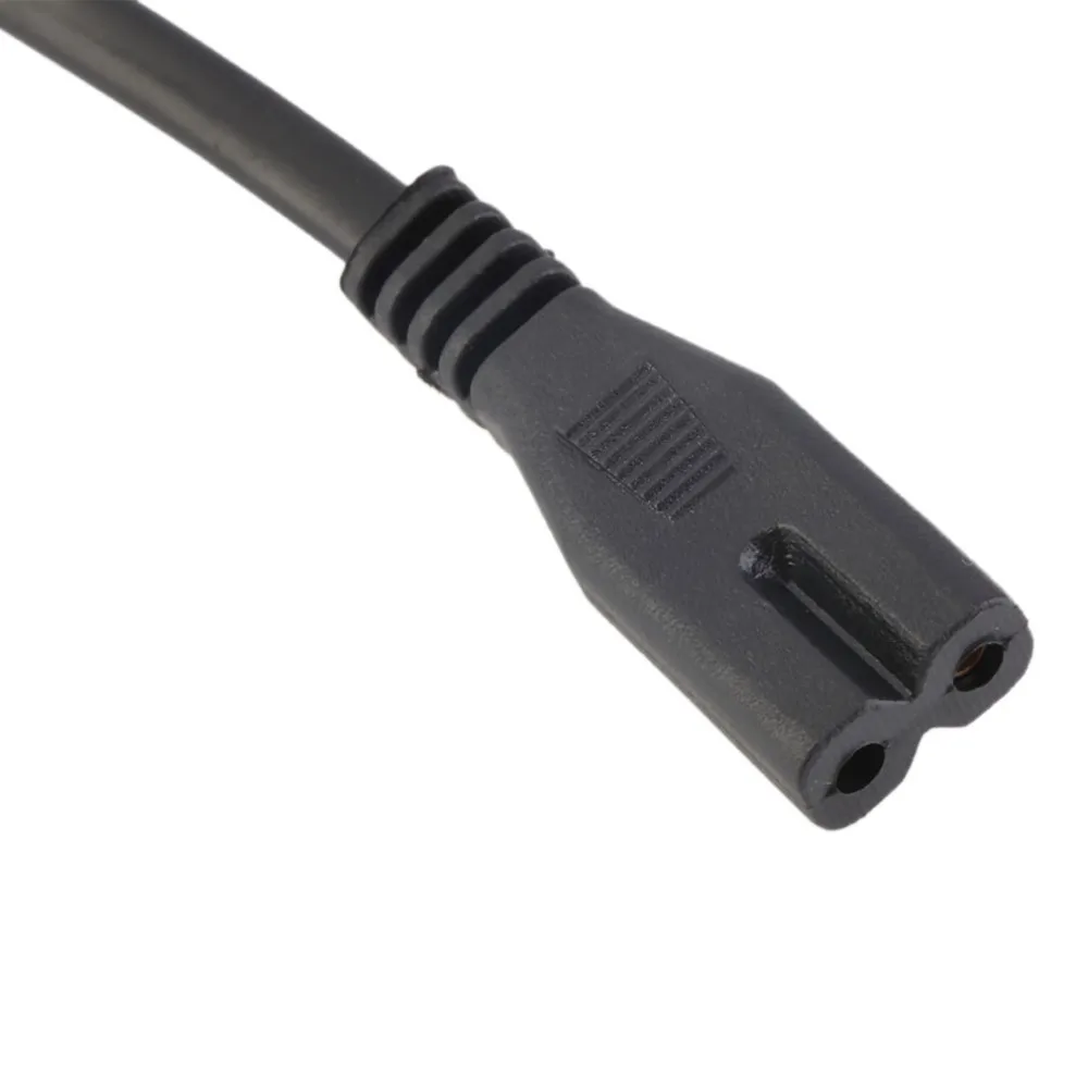 Шнуры питания AC адаптер питания кабель Разъемы 2 pin 2-зубец 50 см США штекер дропшиппинг