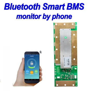 

4S 16.8v Li ion lithium ion battery 4S 12v 14.6v lifepo4 lithium iron phosphate smart BMS bluetooth 100A 150A BMS with Balancer