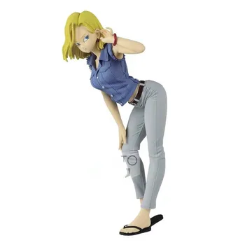 

Original Banpresto Dragon ball Z Figure Glitter & Glamours Special Color Android 18 #1 Figurals Brinquedos