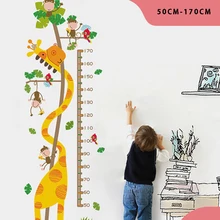 Наклейки на стену, съемные наклейки на стену, Мультяшные детские наклейки для измерения роста, декоративные наклейки на стену, диаграмма роста, декор для детской спальни