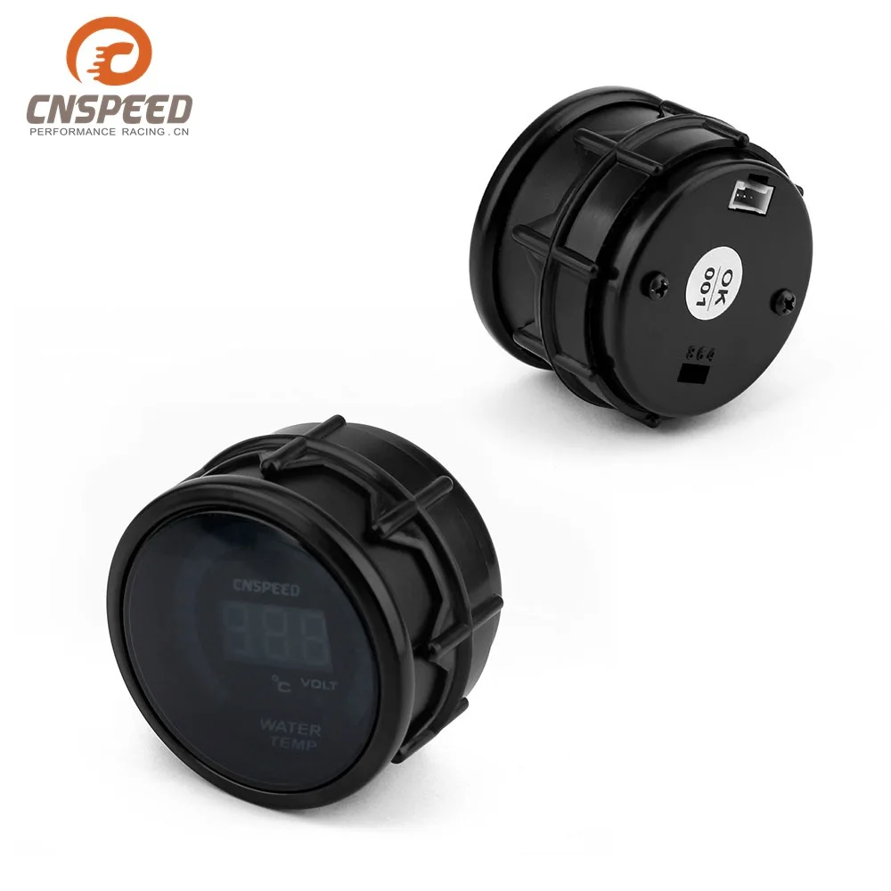 Car Modified Instrument Water Table with Voltage Display 2-Inch(52 Mm) Digital Two-in-One Automobile Instrument