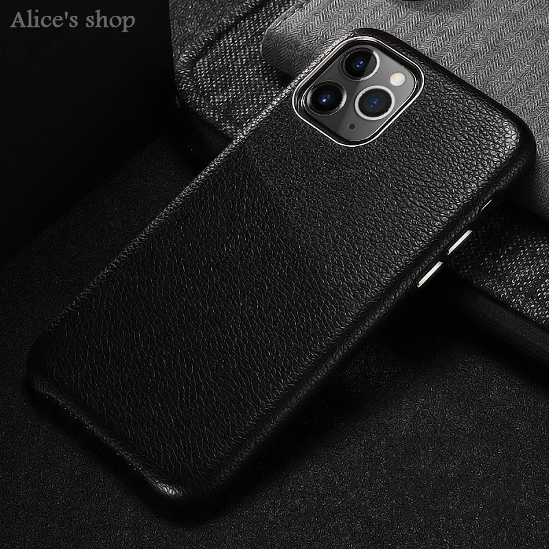 XOOMZ чехол для iPhone 11 Pro Capa Роскошный чехол из натуральной кожи для iPhone 11 Pro Max металлический элемент чехол