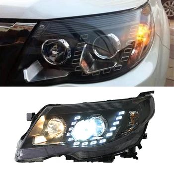 

CSCSNL 1 Pair Car Head Lamp LED Headlight DRL Hid Bi Xenon Projector Lens for Subaru Forester Headlight 2008 2009 2010 2011 2012