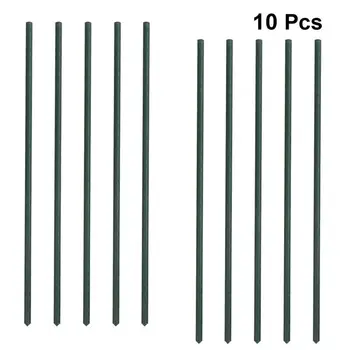 

10pcs Potted Plant Support Rod Plastic Flower Support Frame Single Stem Plants Holder Stand for Garden Plant Flower (Green)