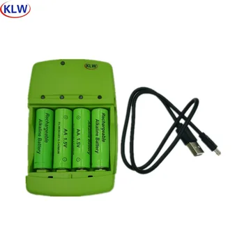 

LED indicator USB smart Battery Charger with LR03 AA LR6 AAA Alkaline 1.5V Rechargeable Battery for toy intelligent charger
