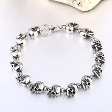 Мужской браслет индивидуальность мужские ювелирные изделия 316L Подвеска из титановой стали браслет в стиле панк для мужчин