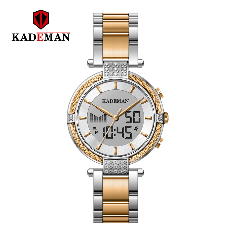 SG-G KADEMAN, женские часы, lcd, Роскошные, новые подарки, женские, цифровые часы, модные, для девушек, Топ бренд, браслет, элегантные, женские, деловые наручные часы - Color: SG-G