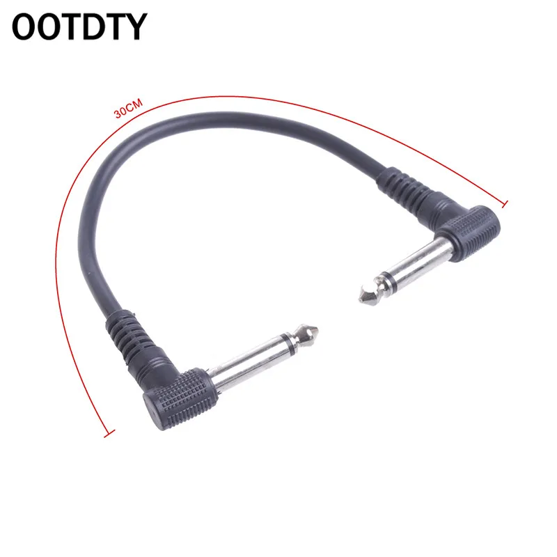 OOTDTY 6 шт./компл. красочные угловой разъем аудио провода Патч кабели для эффект гитарной педали