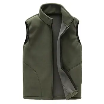 

Yfashion Men Warm Full Zip Casual Fleece Vest Outdoor Climbing Hiking Gilets Waist Coat