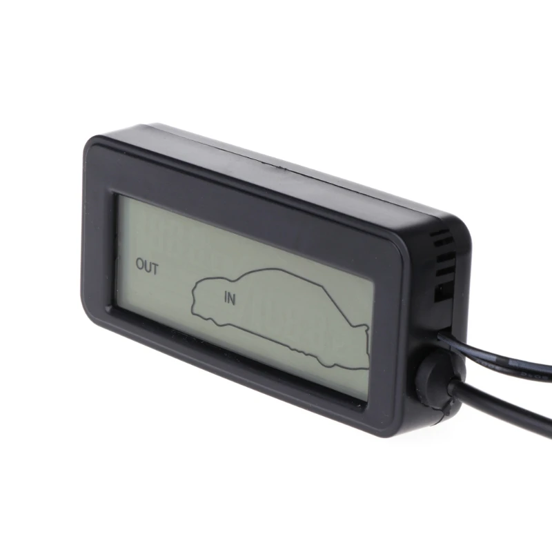Mini Car Auto Digital LCD Display Indoor Outdoor Temperature Free Shipping F7X0 