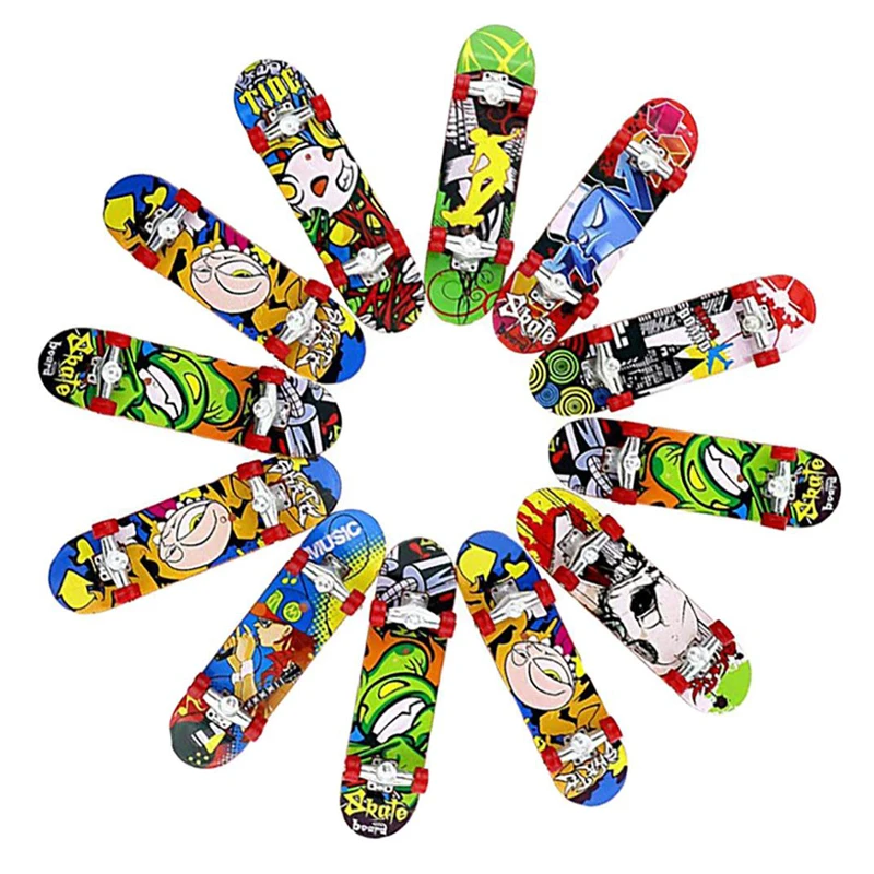 Сплав Стенд палец доска скейтборд интернат мини пальчиковые доски скейтборд игра для мальчиков настольные игрушки для детей подарок случайные поставки
