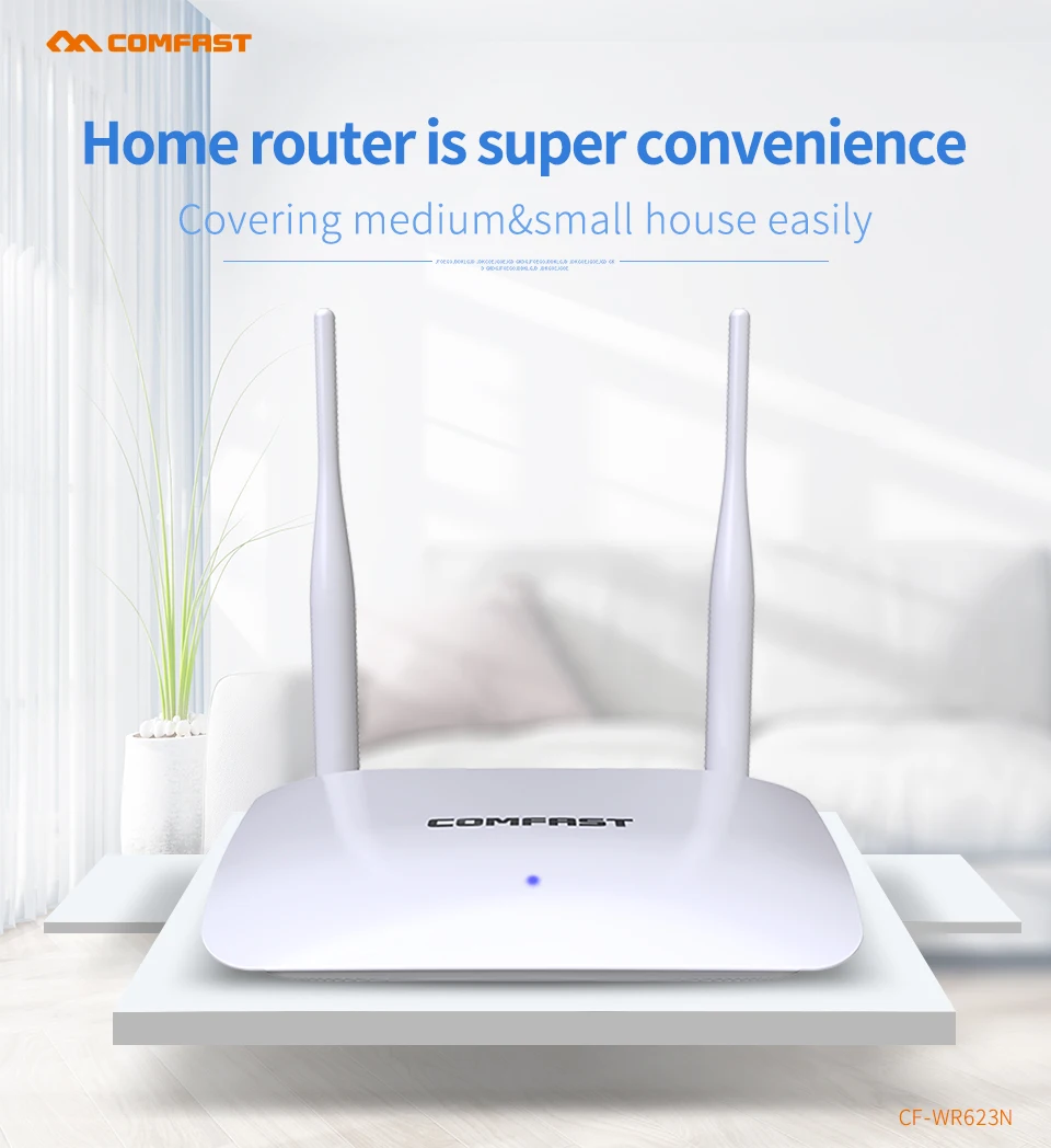 Wi-Fi покрытие домашней сети точка доступа 1 WAN+ 3 LAN RJ45 порт беспроводной wifi маршрутизатор 300 Мбит/с 2* 5dBi антеннами CF-WR623N