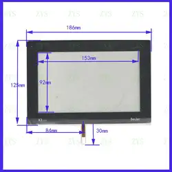 ZhiYuSun 186*125 мм для Beijer X2pro 4 линии резистивный сенсорный дисплей на внешнем коммерческом промышленном приложении