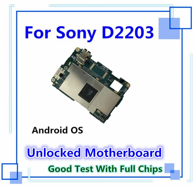 Для sony xperia board D2203 для sony xperia E3 D2203 материнская плата Android OS протестированная логическая плата разблокирована с чипом материнская плата