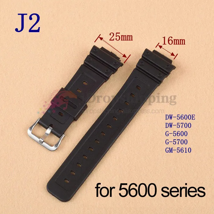 Only include strap Прозрачный резиновый ремешок для часов чехол для DW5600 GW-M5610 G-5600 G-5000 замена Браслет fitbit заряд Водонепроницаемый рамка - Цвет ремешка: Only include strap