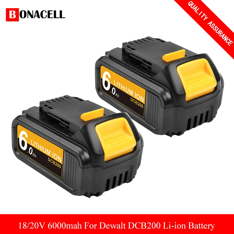 20V 6.0Ah DCB205 for dewalt battery Replacement Li-ion Battery DCB200 DCB201 DCB203 DCB204 DCB206 DCB207 Cordless Power | Электроника