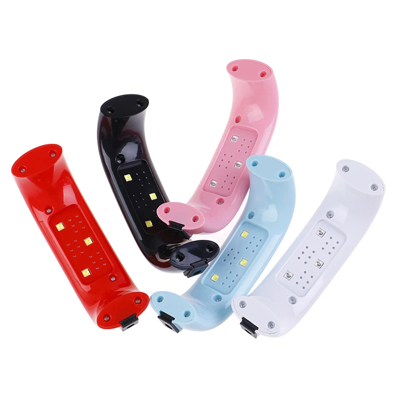 Mini 9W Nail Dryer LED UV Lamp Nail Bridge Rainbow Light Therapy Light Lasting USB Lamp Gel Varnish Curing Machine For Home Use