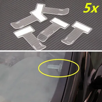

5pcs Ticket Clips Car Vehicle Parking Ticket Permit Card Ticket Holder Clips Premium Plastic Car Accessories