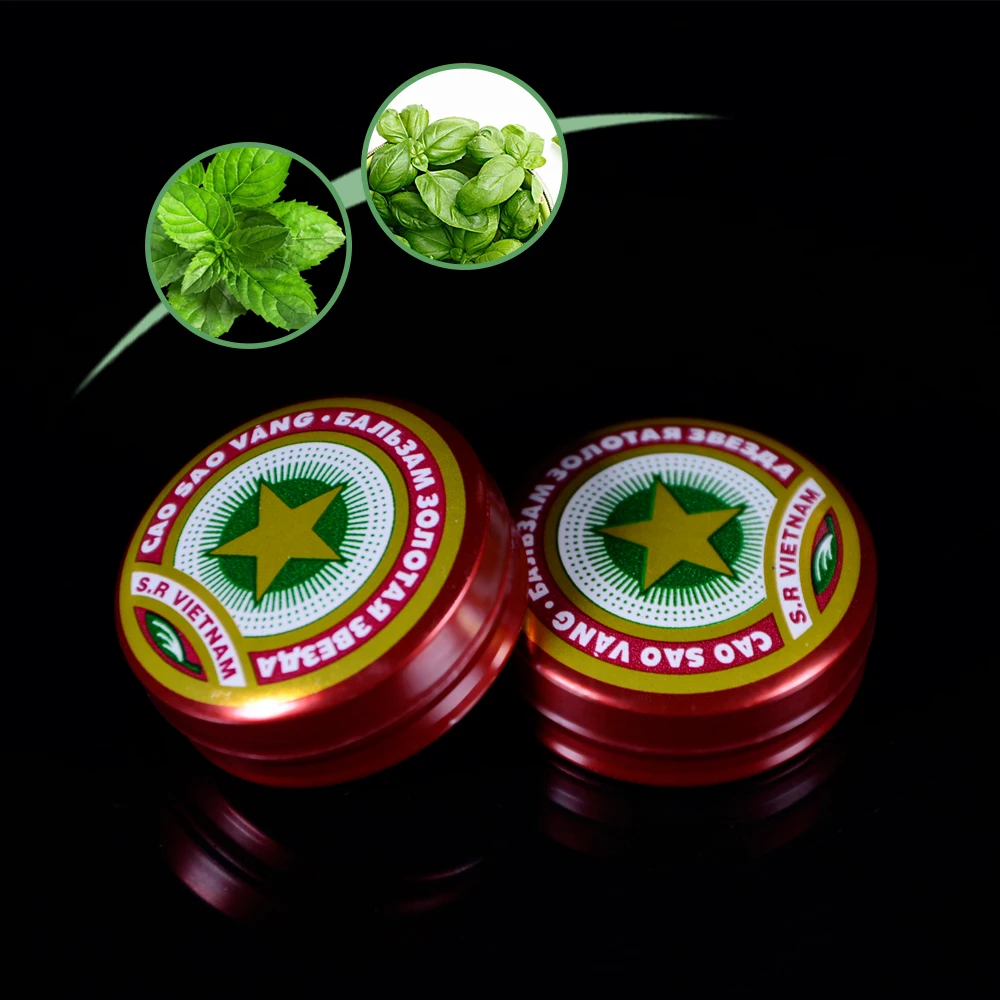 1pcs 100% Original Vietnam Essential Oil Massage Red Muscle Rub Aches Headache Dizziness Chinese Herbs Cool Cream Ointment P0004