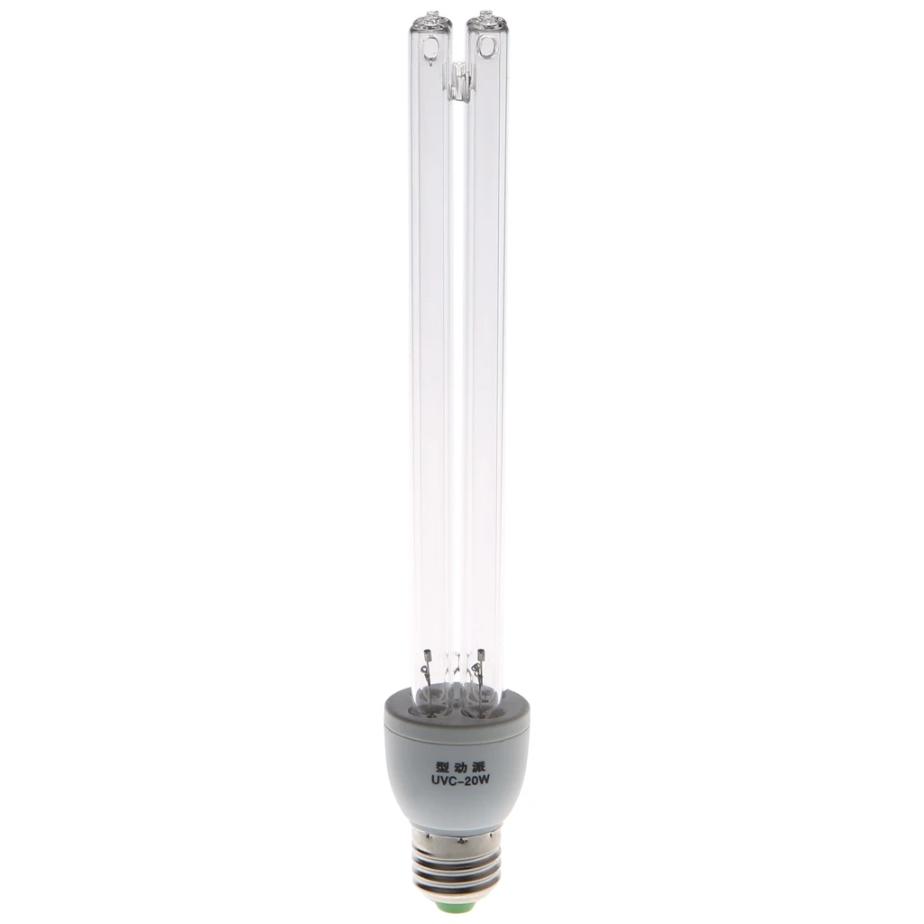 20 Вт E27 AC 220 В УФ-светильник UVC ультрафиолетовая дезинфекция стерилизация лампы без озона Прямая поставка