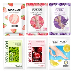 PUTIMI 6Pack Foot Peeling Mask Exfoliating Remove Dead Skin Cuticles Peel Heel Feet Care Smooth Exfoliation for Feet Masks