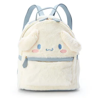 see chart Melody Cinnamoroll модный плюшевый рюкзак, Мультяшные сумки, мягкие пушистые куклы, рюкзаки для детей, унисекс, новые подарки - Цвет: see chart