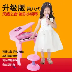 Buddyfun подлинные звуки детей раннего возраста музыкальная практика электронная клавиатура с микрофоном обновленная для мужчин и женщин