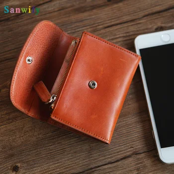 

Men's Leather Coin Purses Holders Fashion Wallet Female Famous Card Holder