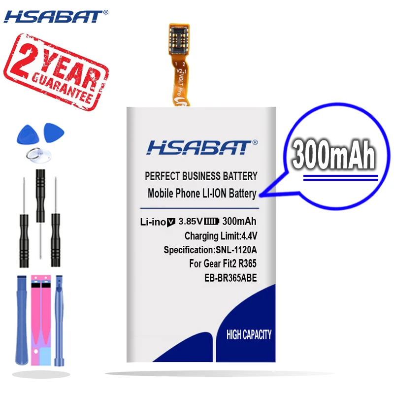 New Arrival [ HSABAT ] 300mAh EB-BR365ABE Replacement Battery for Samsung Gear Fit2 Pro Fitness SM-R365 R365 Fit 2 | Мобильные