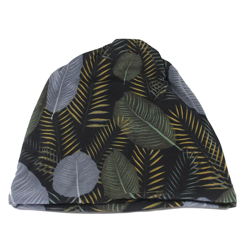 Heißer Verkauf Mode Frauen Mützen Skullies Hut Für Mädchen Doppel Verwendet Floral Hüte Schal Frühling Herbst Floral Knochen Neue Gorras verkauf – Detail 3