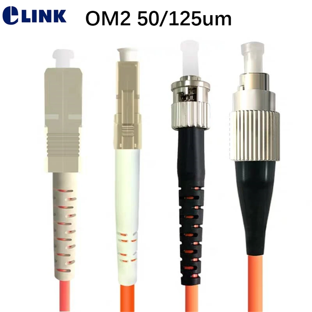 

10pcs fiber optic patchcords Simplex OM2 LC-LC-SC-SC-FC-FC-ST-ST 50/125um 1 2 3 5 7 10M ftth jumper Free Shipping IL<0.3dB