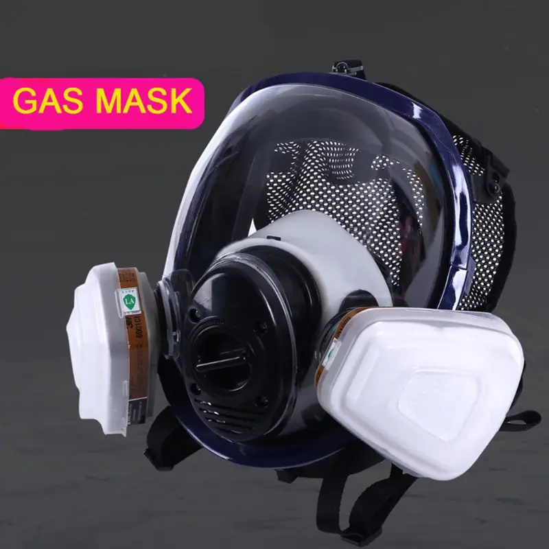 Facepiece Respirator Kits 6800 Full Face Mask For Painting Spraying Gas Pesticide Chemical Fire Protection G92E | Безопасность и