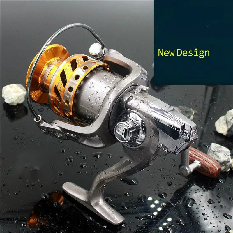 Спиннинг катушка спиннинга для морской рыбалки алюминиевый складной рокер