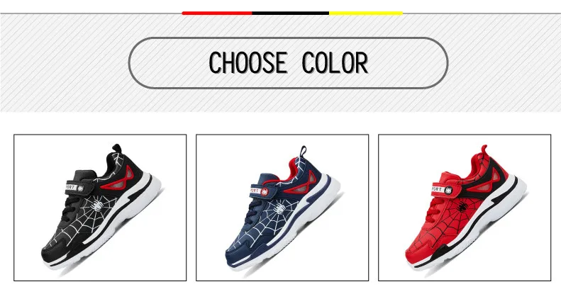 2019 Autumn Winter Spiderman Children Sneakers Boys Shoes Light Kids Shoes For Boy Casual Sport Running Leather Child Shoes (3)