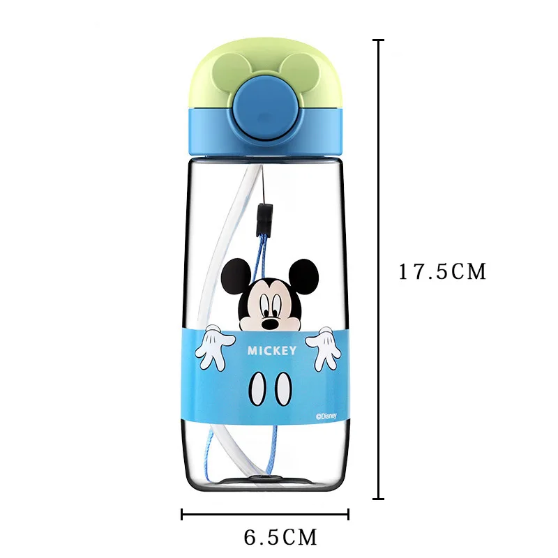Disney 360 мл детская бутылка для воды Микки и Минни Маус детские чашки девушка Портативный кормления Бутылка с соломинкой герметичные чашки воды