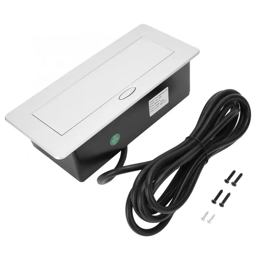 2 шт. стандарт США розетка+ 2 шт. USB интерфейс Алюминиевый Сплав стол настольный офис бытовая техника