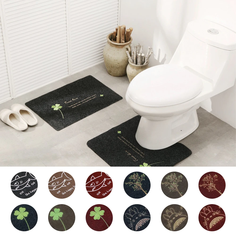 Нескользящее Напольное сиденье для унитаза коврик ванной|Коврики ванной| |