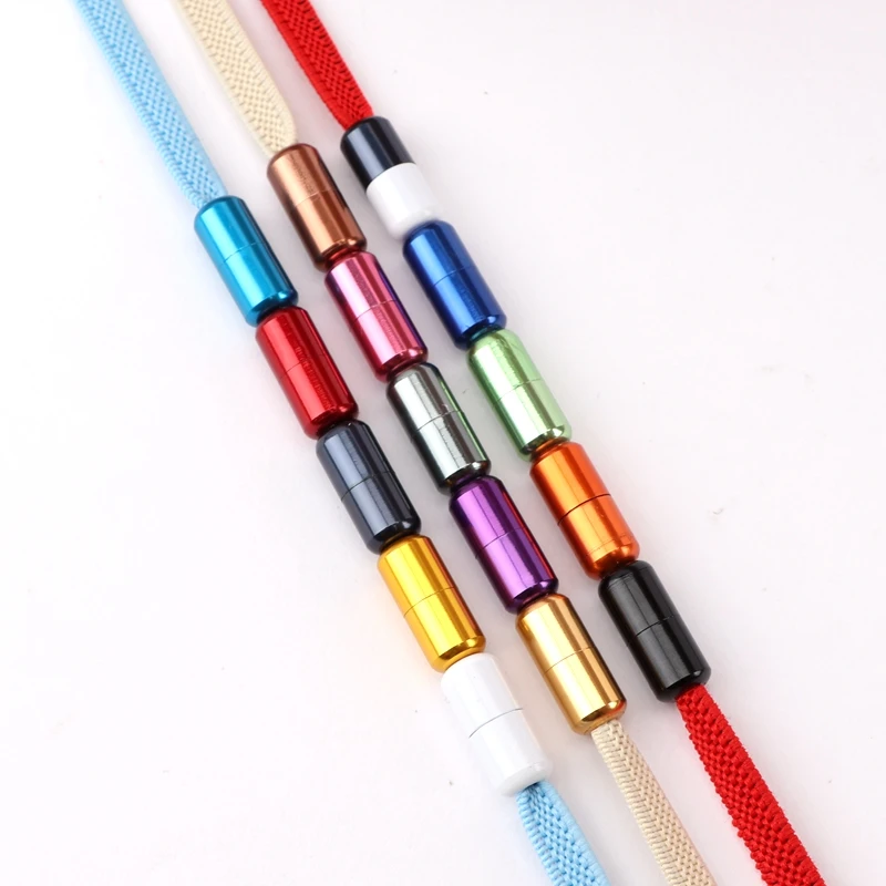 Lock-Accessories Shoelace-Buckle Sneaker-Kits Metal DIY Aluminum 2pcs 15-Color