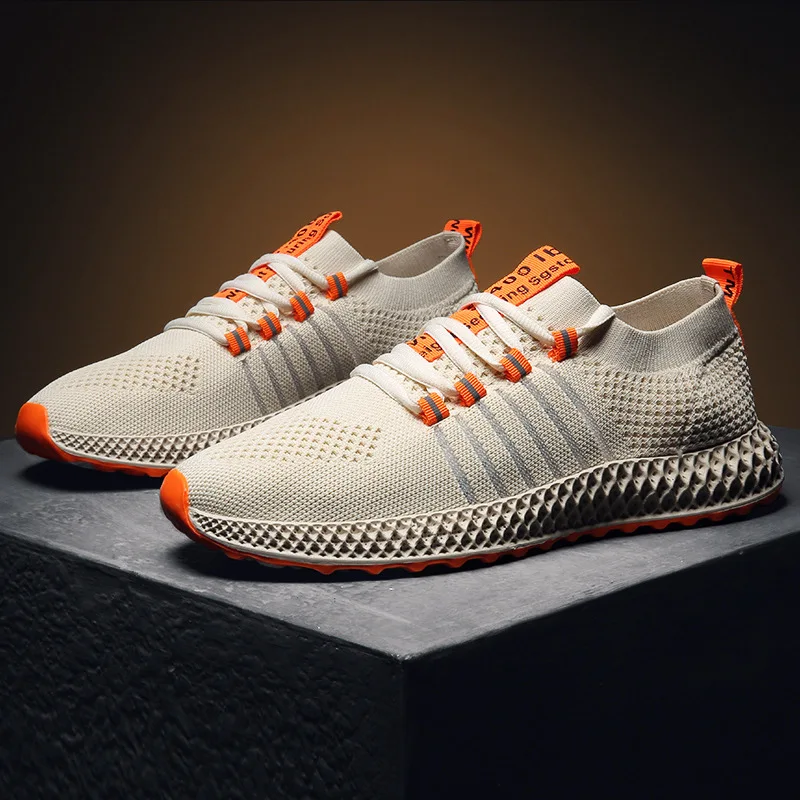 

2019 Summer New Style Casual Shoes MEN'S SHOES 4D Print Fly Woven Shoes Network Cloth Shoes Athletic Shoes Trendy Shoes Summer C