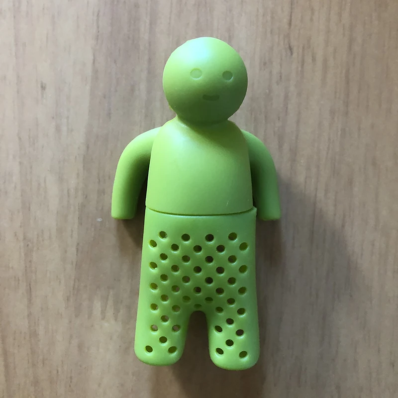 

Dropshipping Silicone Rubber Man Shape Tea Infuser Strainer Basket Drop Shipping