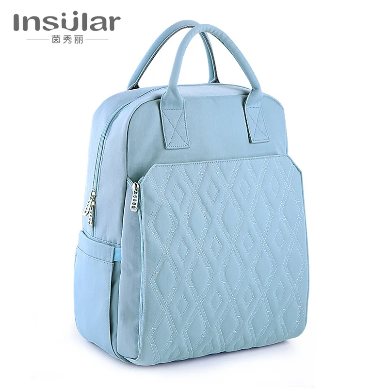

Fashion Shoulder Backpack Waterproof Multifunction High Capacity Mummy Bag Bottle Insulation Maternal Baby Travel Biaper nursing