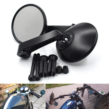 

Universal motorcycle 7/8" 22MM rearview mirror handlebar mirror For kawasaki ZXR400 GPZ500S/EX500R NINJA ZR750 ZEPHYR ER-5 Z750S