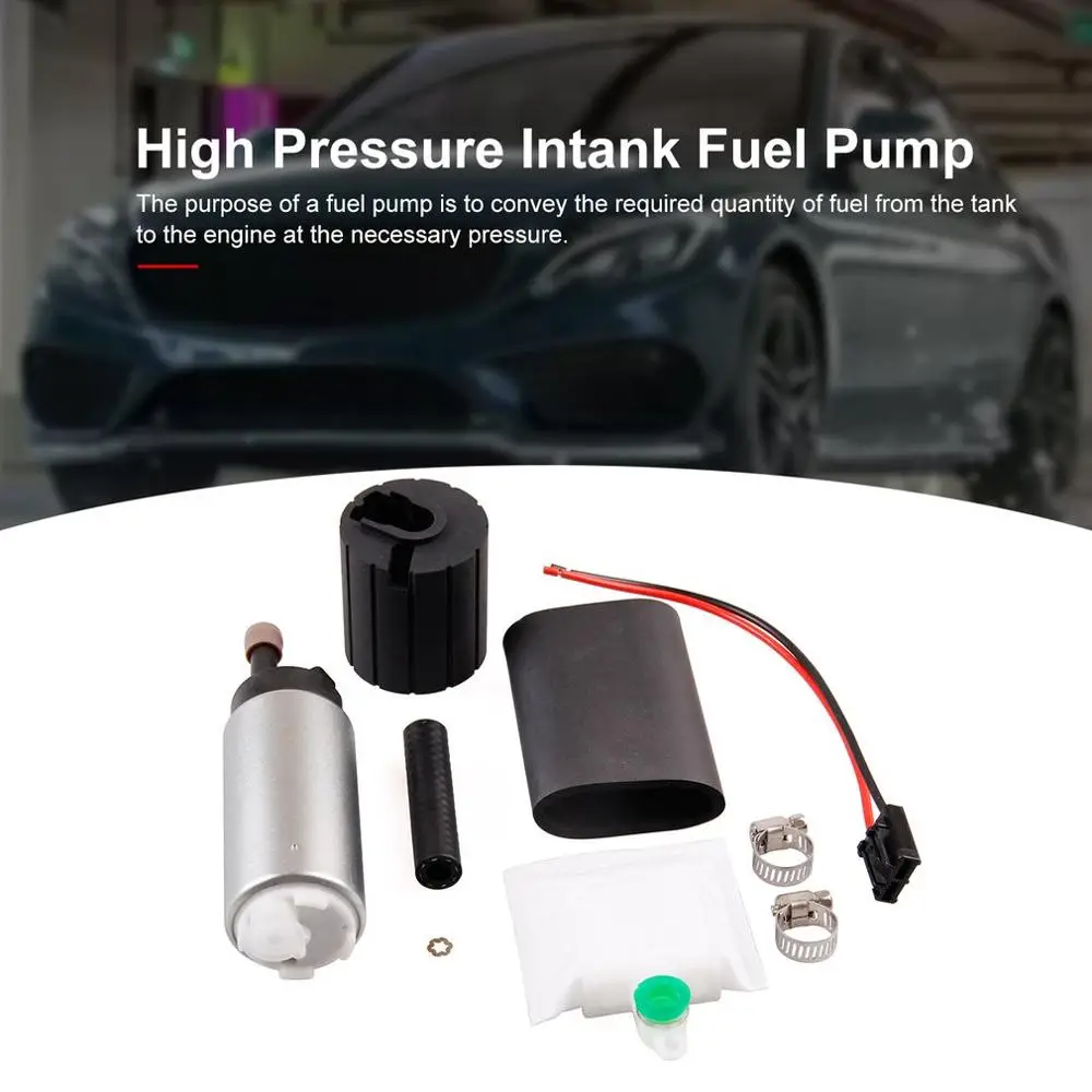 GSS342 255LPH High Pressure Intank Fuel Pump Universal Electronic Oil Flow Electric with Installation Kit | Автомобили и