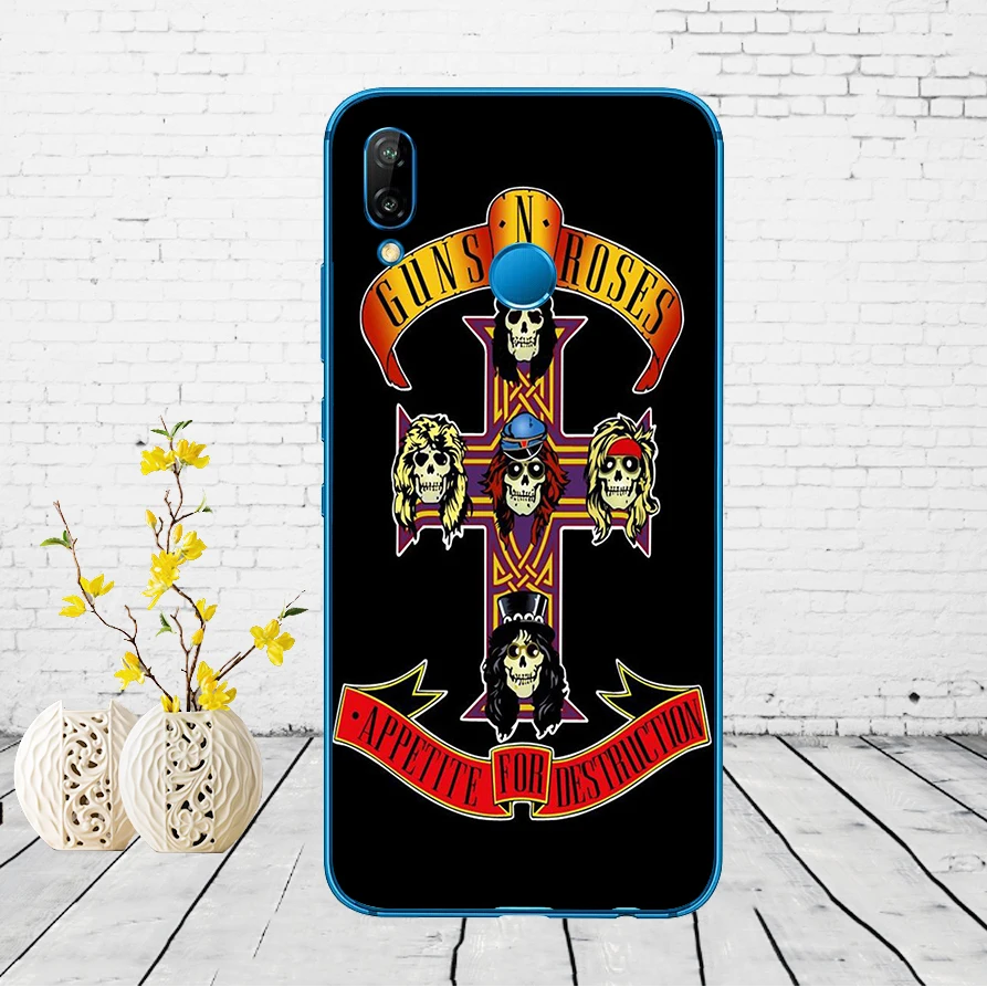 35DD guns n roses Мягкий силиконовый чехол для Huawei P9 P10 P20 P30 Lite mate 10 20 PRO lite p smart чехол